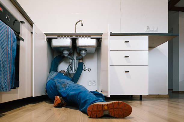 Professional Drain Cleaning technician working in Faith, NC